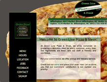 Tablet Screenshot of greenlinepizza.com